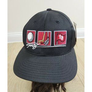 NEW - Annco Pro Golf Embroidered Golfing Hat Baseball Cap Black Snapback